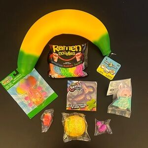 Viral Needoh Bundle Squishy Squish Goldfish Bunny Cube Ballon Dog Bunny Banana